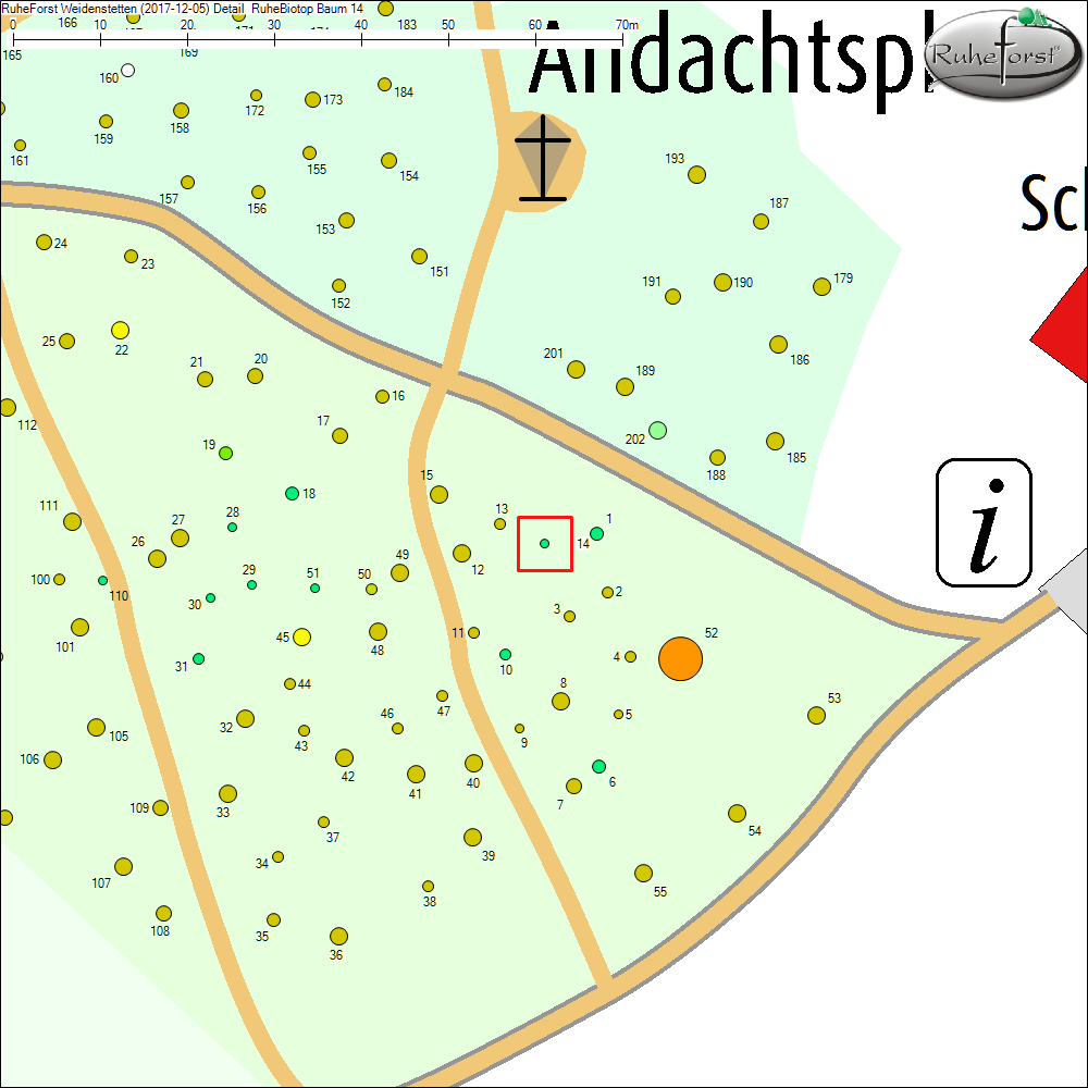 Detailkarte zu Baum 14