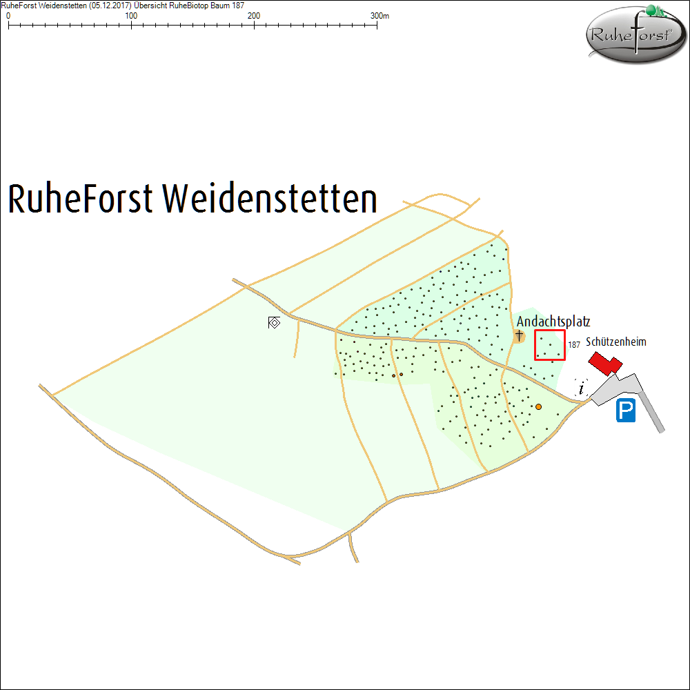 &Uuml;bersichtskarte zu Baum 187