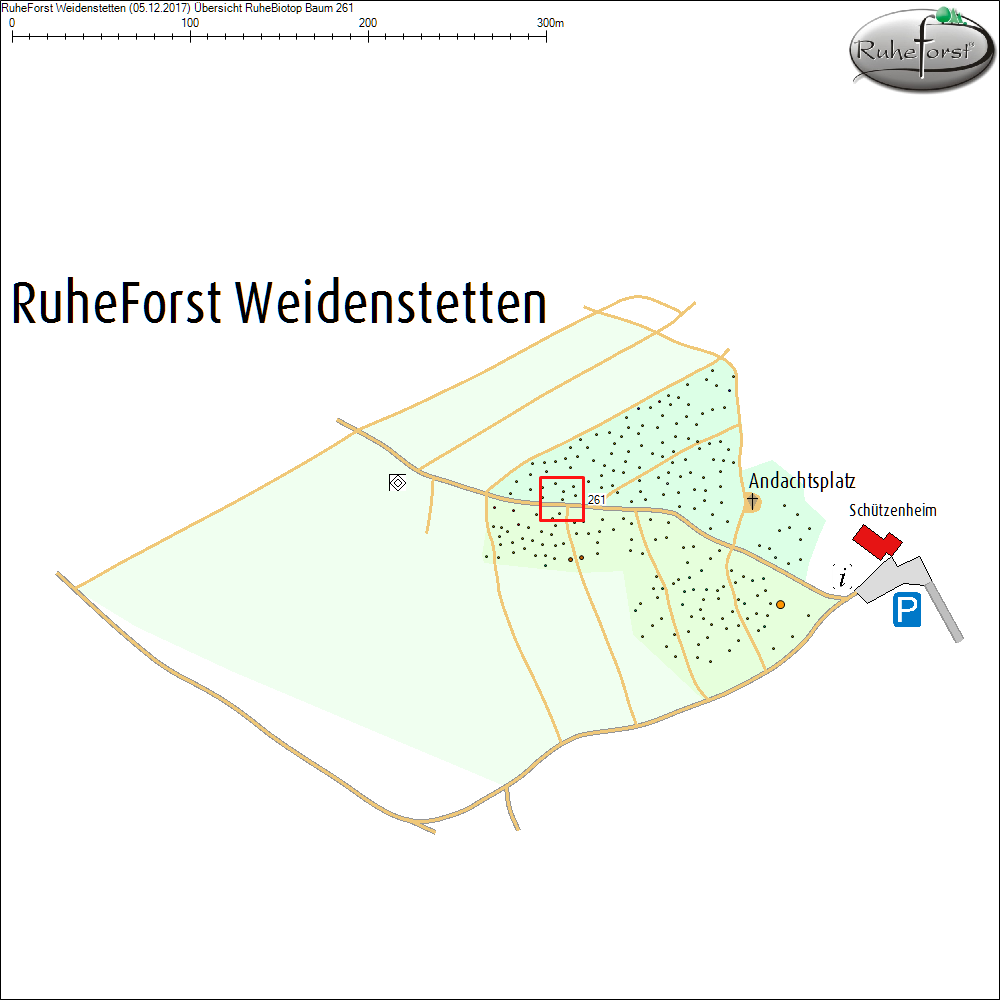 &Uuml;bersichtskarte zu Baum 261