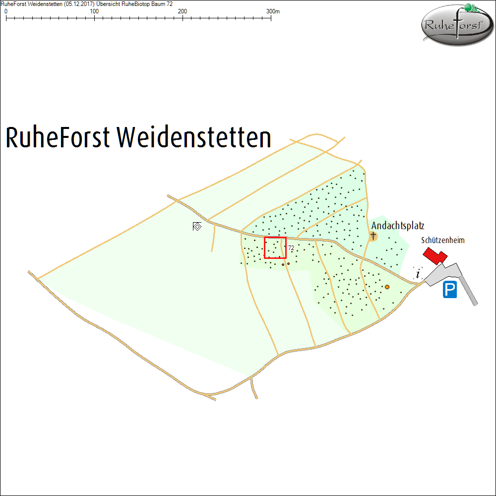 &Uuml;bersichtskarte zu Baum 72