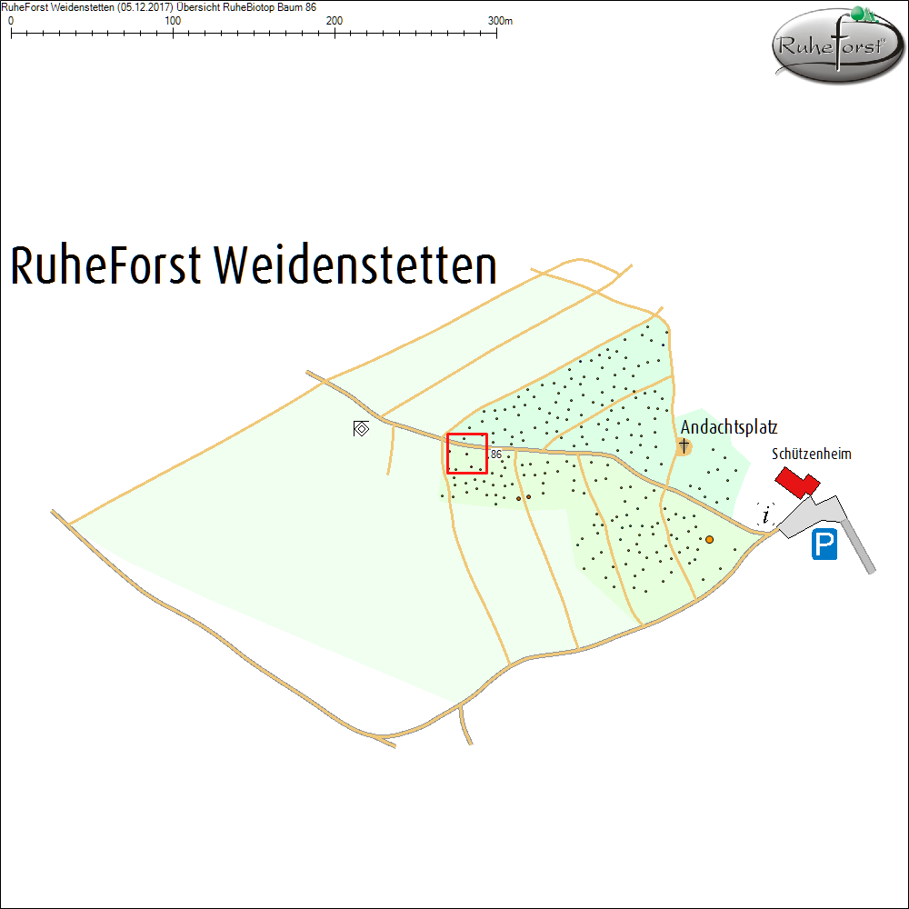 &Uuml;bersichtskarte zu Baum 86